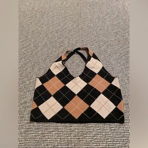 SHEIN.small.brown,tan,black.